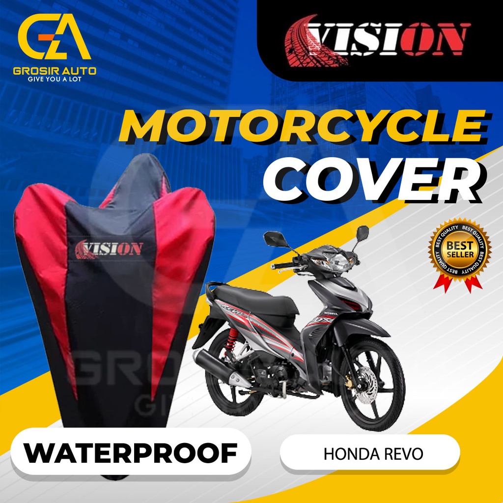 Sarung Motor REVO Antiair Vision / Cover Selimut Penutup Sarung Mantel Motor Vision