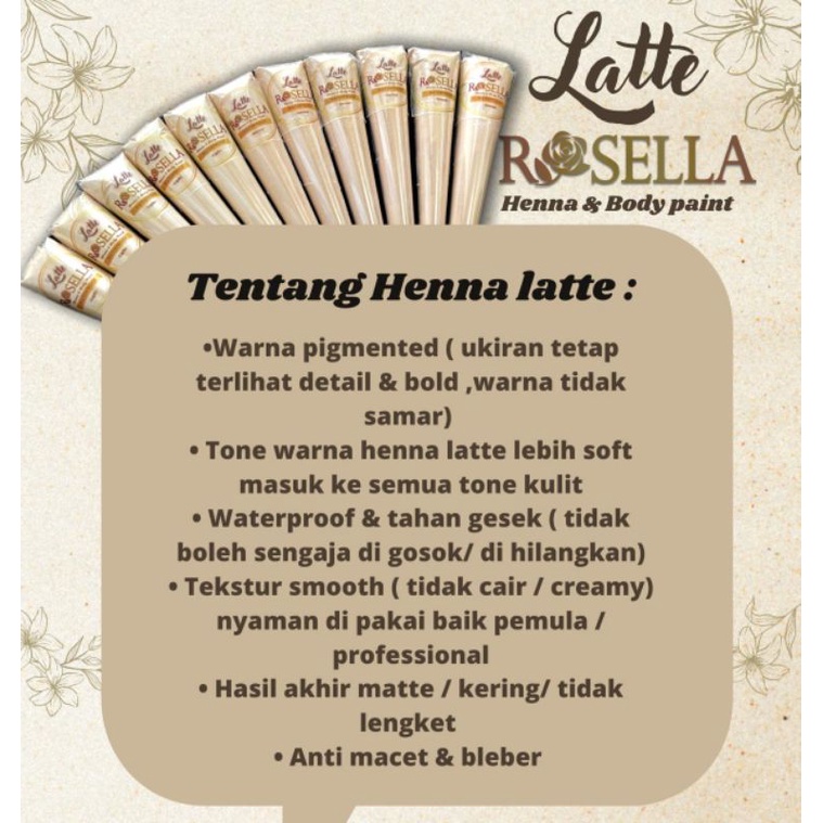 WHITE HENNA ROSELLA WARERPROOF PREMIUM