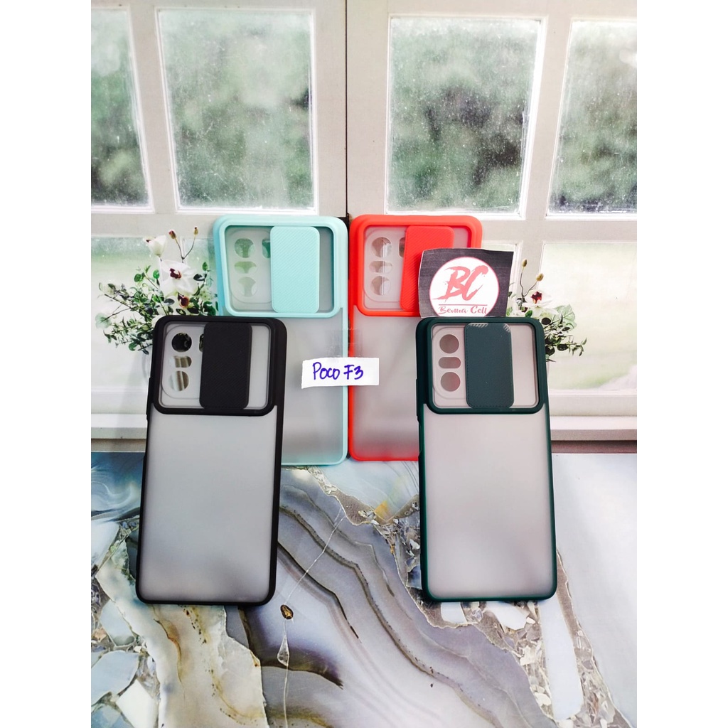 POCO F3, POCO X3 - CASE SLIDE PROTECTION CAMERA CASE SLIDING KAMERA POCOPHONE F3, POCOPHONE X3 - BC