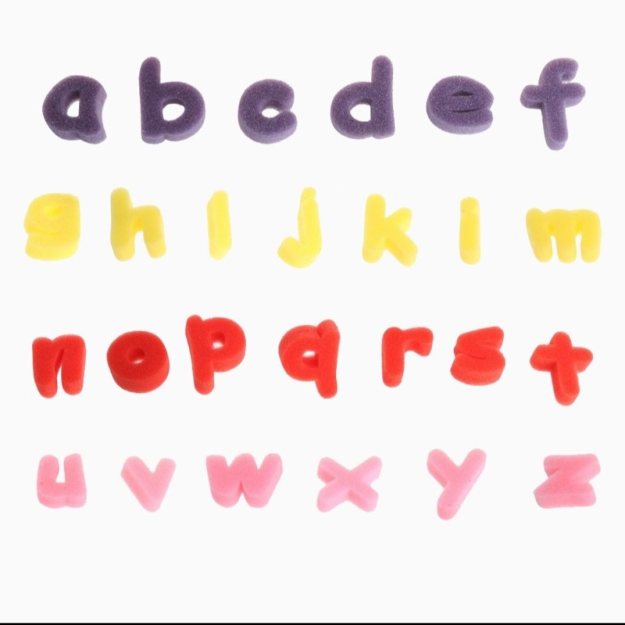 Alphabet Sponge / Spons Lukis Bentuk Alphabet