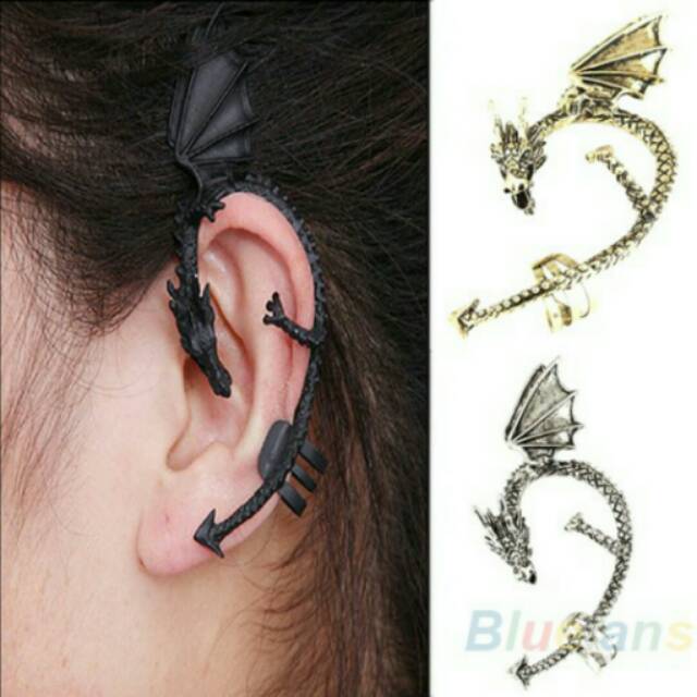 Anting Naga Jepit Import
