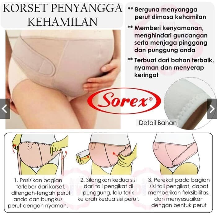 Korset Sorex Penyangga Kehamilan Sabuk Hamil Maternity Belt ( sorex 4427 )