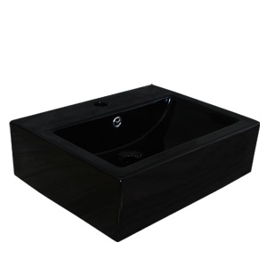 TERMURAH TRILLIUN WASTAFEL CITRINE BLACK WALL WASH BASIN KOTAK