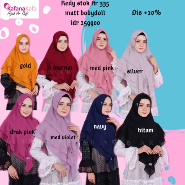 Hijab arrafi ceruty baby dool