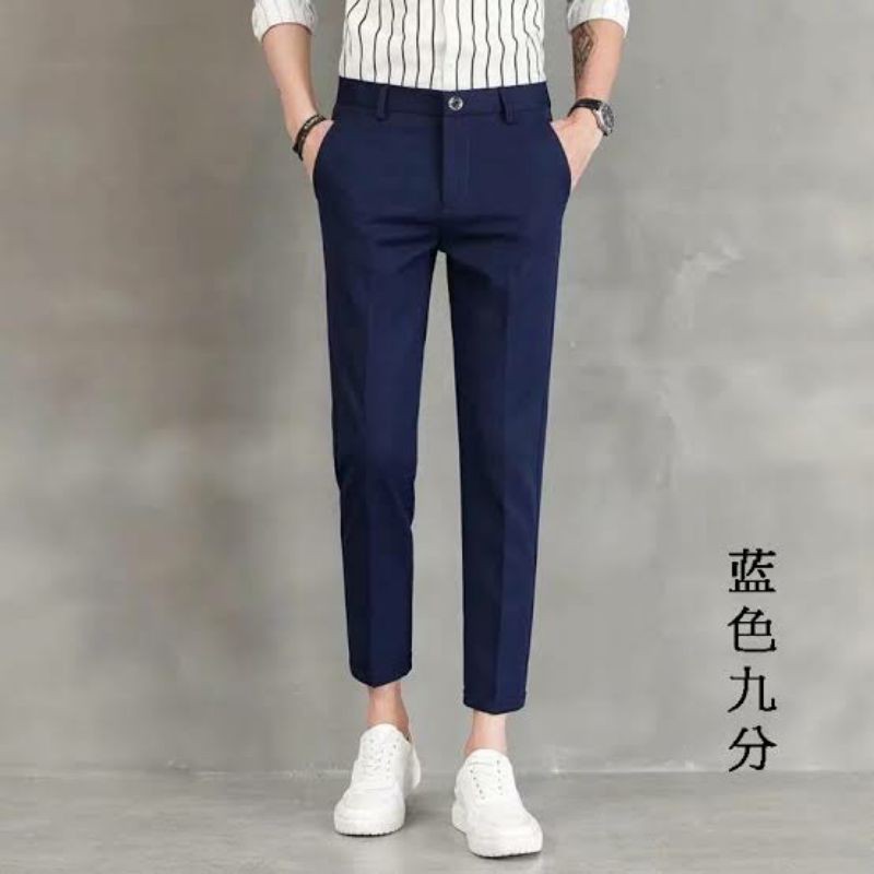 ANKLE PANTS CELANA ANKLE PANTS PANJANG PRIA CELANA ANKLE PANTS SLIM FIT CELANA SIRWAL