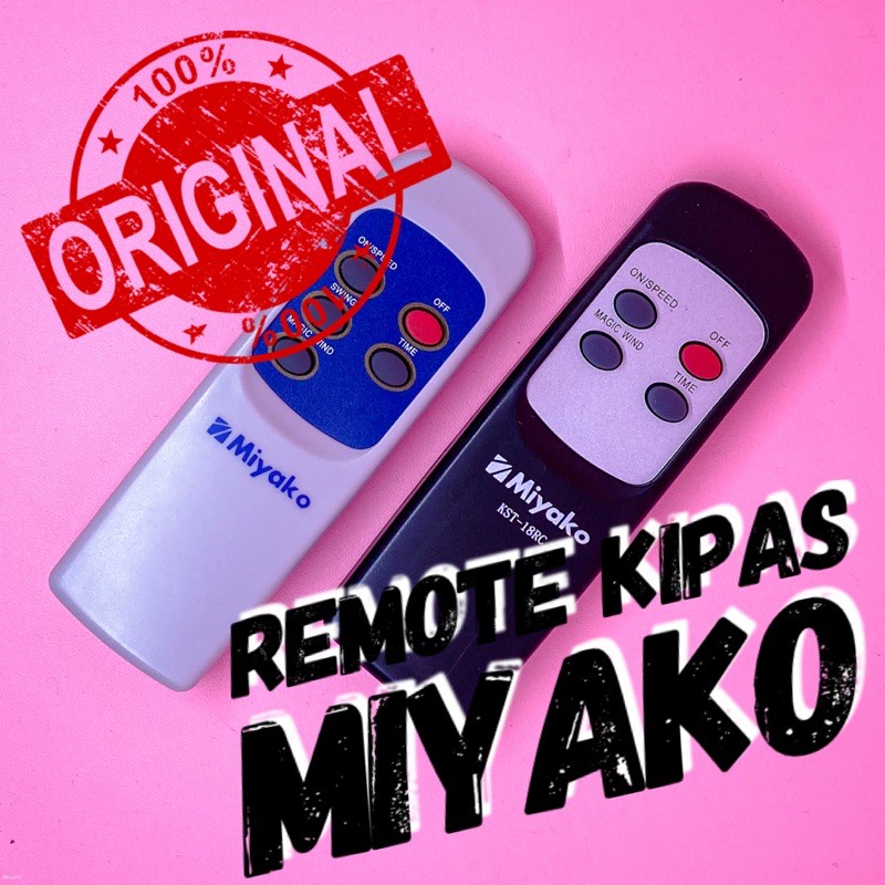 Remot kipas angin remote wall fan Miyako KAW 1689 remote kontrol kipas dinding TJR 101 KST-18RC