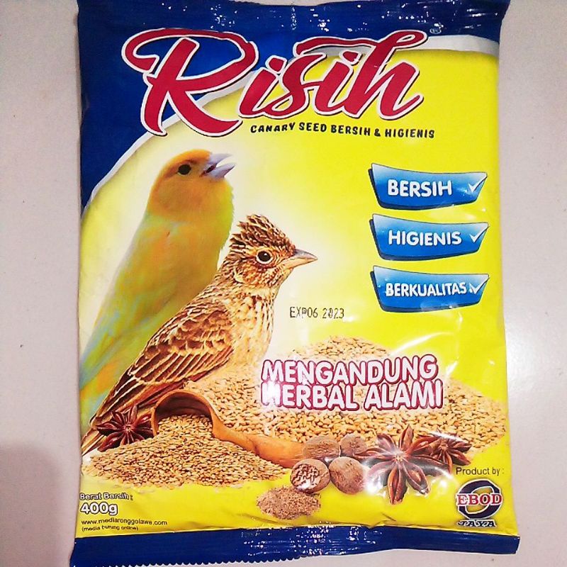 risih kenari Ebod jaya pakan burung kenari branjangan