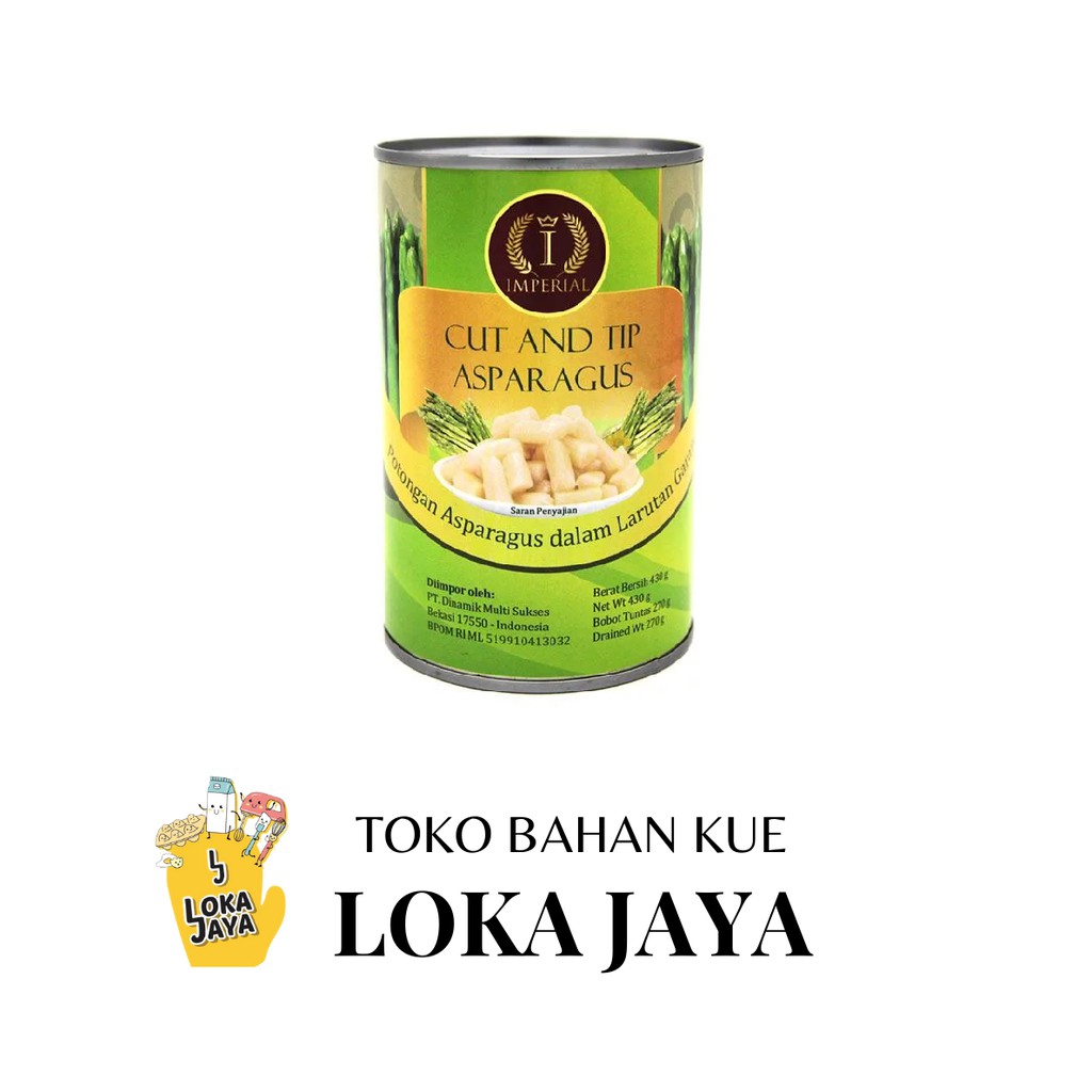 

IMPERIAL CUT AND TIP ASPARAGUS 430GR POTONGAN ASPARAGUS