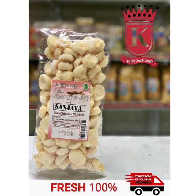 

Kemplang Goreng Koin Cumi 100gr Khas Bangka