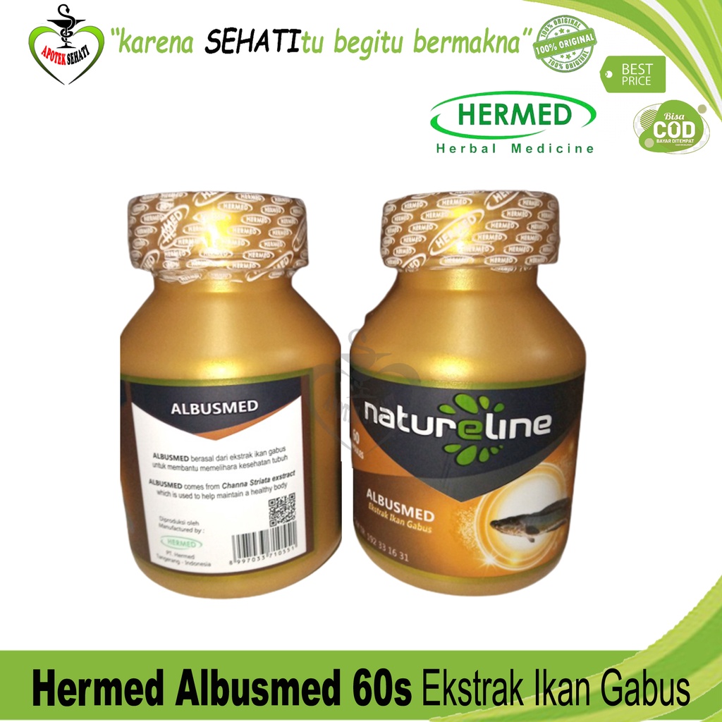 BPOM Natureline Albusmed Ekstrak Ikan Gabus Premium Mempercepat Penyembuhan Luka