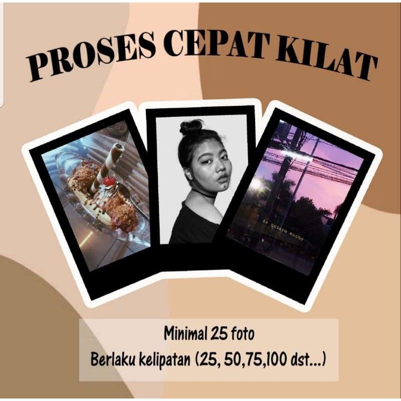 

POLAROID ISI 25 PCS PROSES 1 HARI