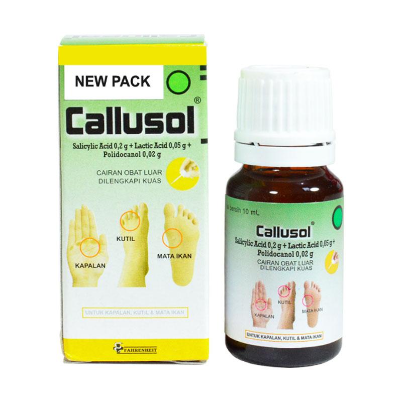 Callusol Obat Kutil Mata Ikan Kapalan Kaki Kulit Kaki Tebal botol 5mL