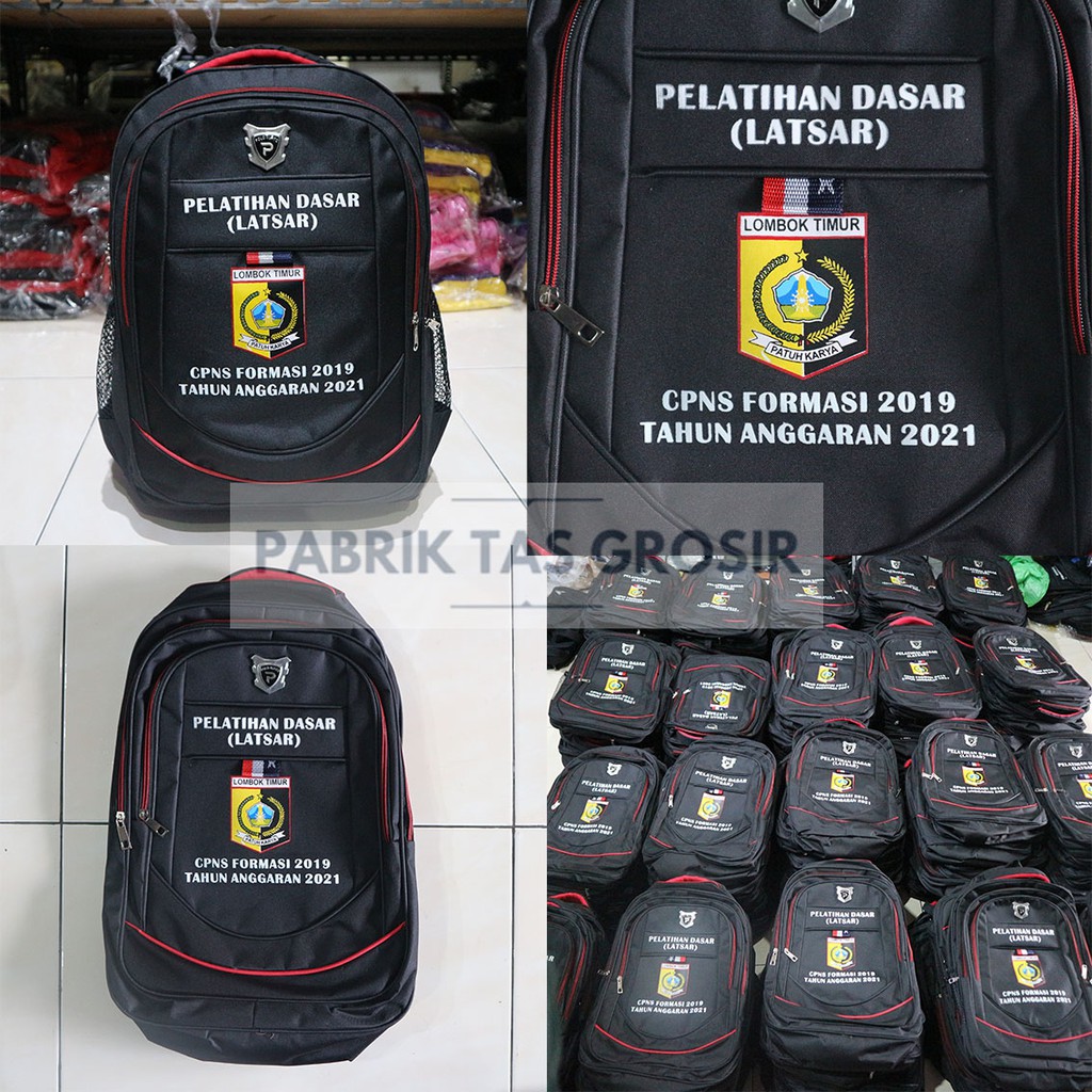 PABRIK TAS GROSIR SEMINAR PROMOSI RANSEL PEMERINTAH DINAS PELATIHAN LATSAR CPNS FORMASI FORMAL MURAH