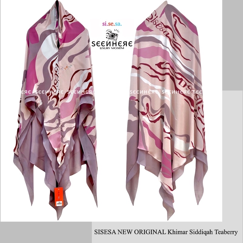SISESA NEW ORIGINAL GUARANTEED - Khimar Siddiqah Teaberry