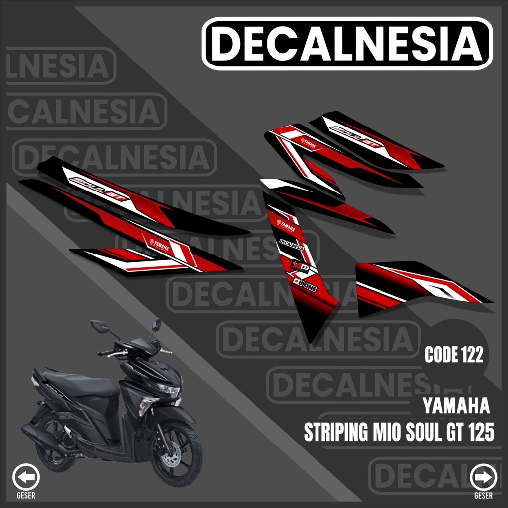 Jual Striping Mio Soul Gt All New Stiker Motor Yamaha Sticker