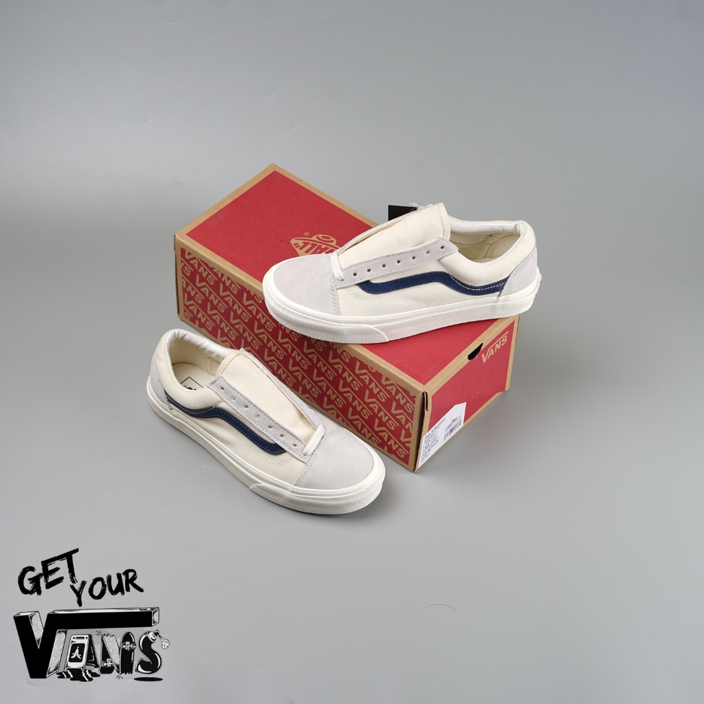 Vans Old Skool Style 36 Marshmallow Dress Blue