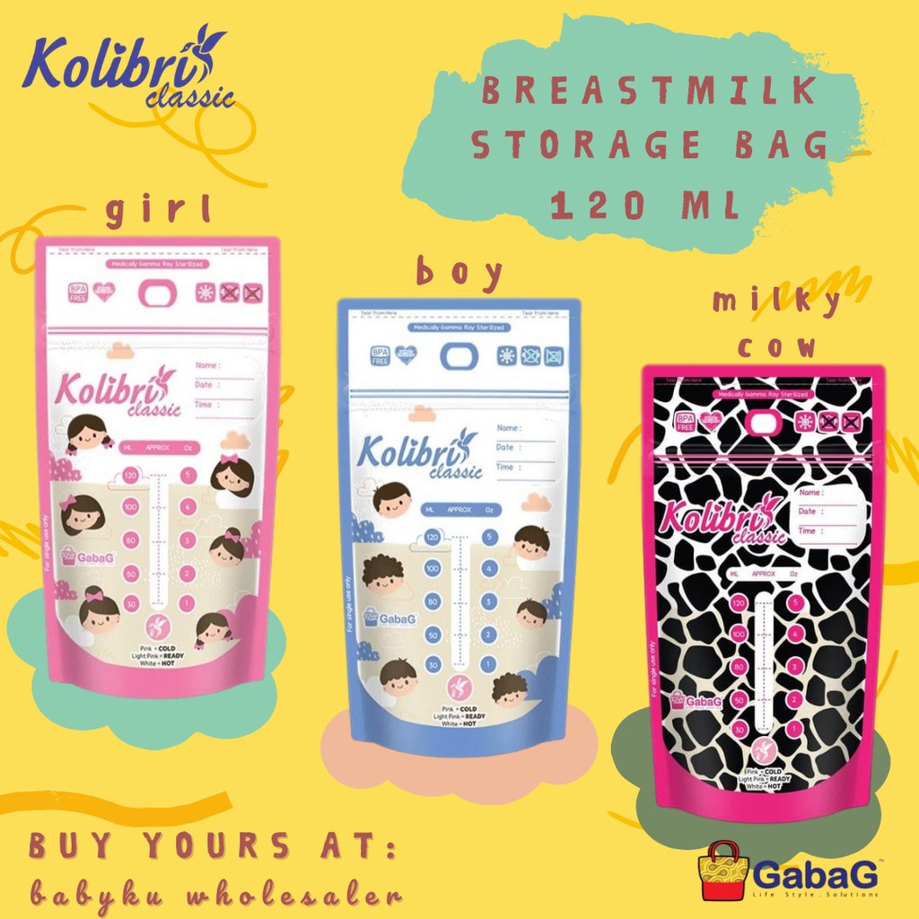 Kantong asi gabag 120ml / plastik asi gabag breastmilk storage