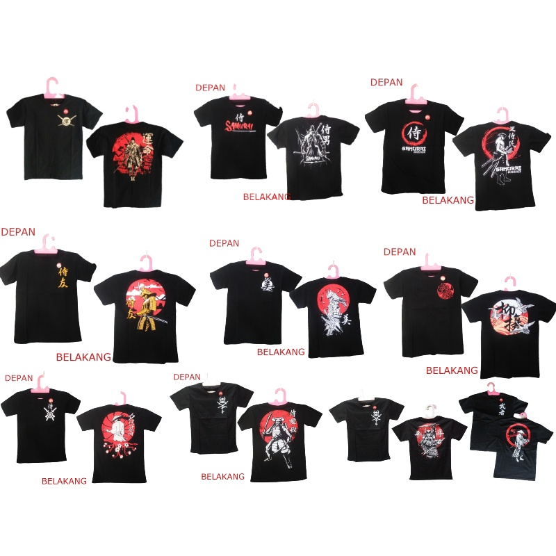 kaos jepang BAJU SAMURAI BAJU KAOS OBLONG/KAOS SAMURAI ANAK ANAK TERMURAH DISKON / BAJU KAOS JEPANG 