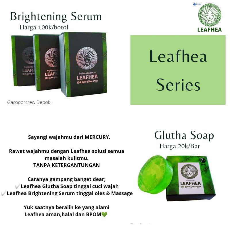 Serum Leafhea - Brightening Serum Leafhea 100% Original