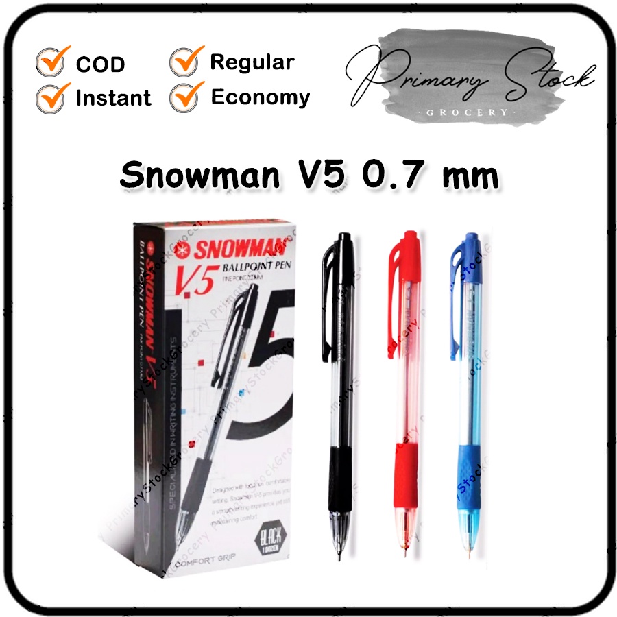 

Snowman V5 0.7 mm Pulpen Cetek Bolpen Cetekan Bolpoin 0.7mm