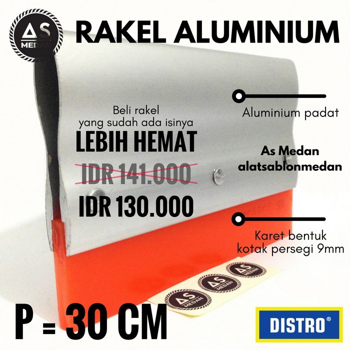  Alat  Sablon  Manual Rakel Aluminium 30cm Alat  Gesut Sablon  