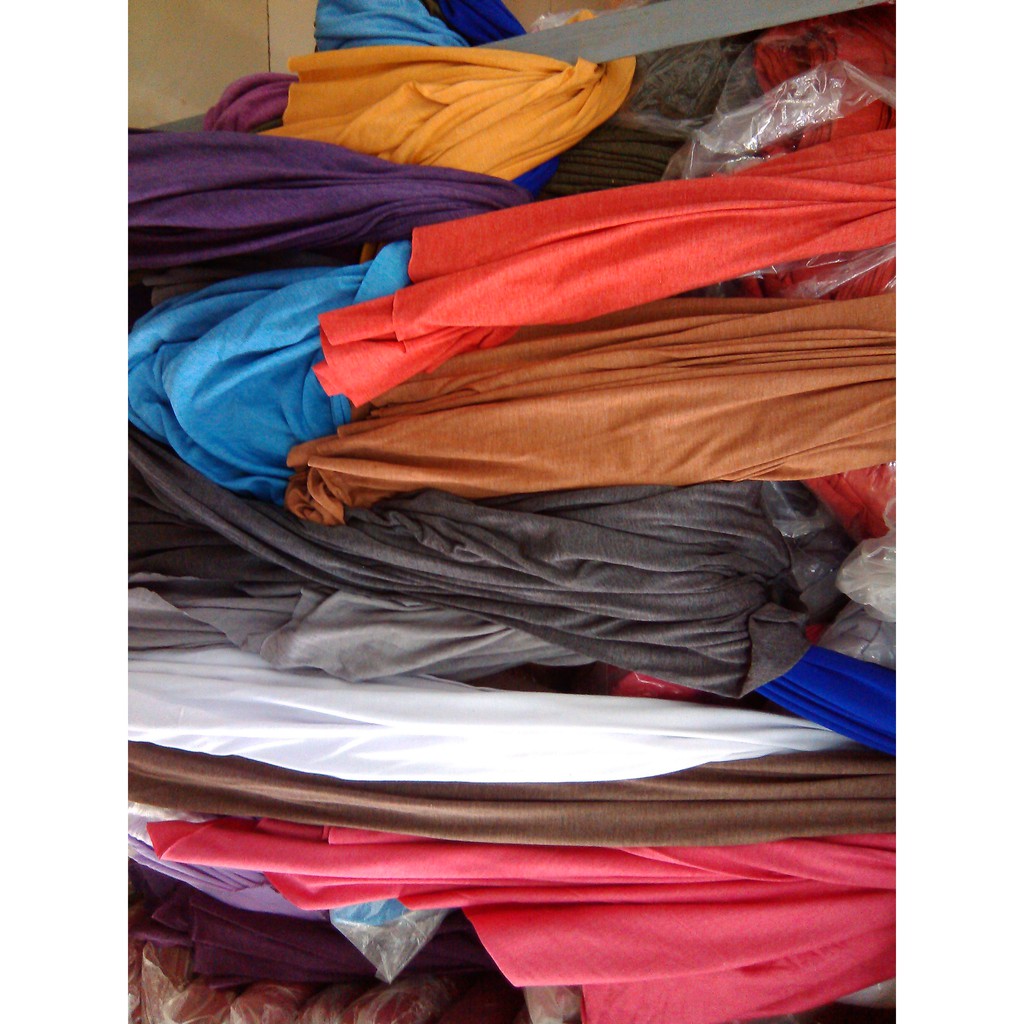 bahan kain kaos rayon warna misty