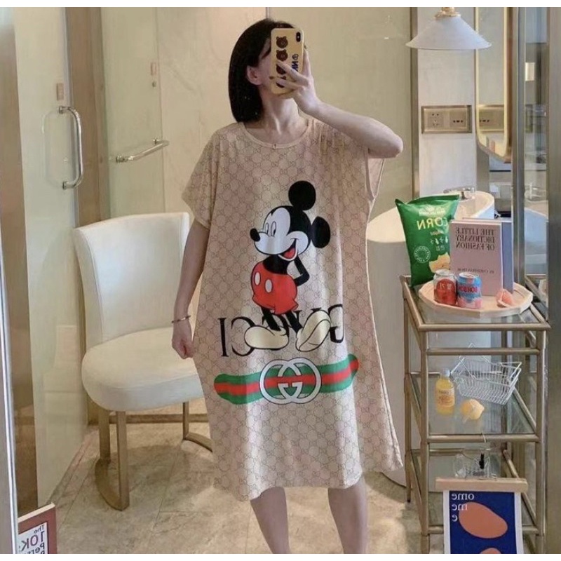 PIYAMA WANITA STRECH IMPORT ALL SIZE MOTIF DASTER CEWEK CARTOON JUMBO BEST SELLER PREMIUM