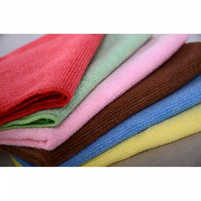 Kain Lap Microfiber Micro Fiber Cleaning Cloth  30x30cm