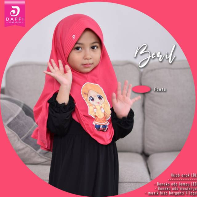 BERIL JILBAB ANAK DAFFI/JILBAB ANAK