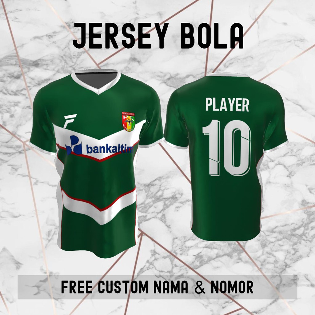 Jersey Mitra Kukar Tenggarong Klub Bola Baju Kaos Custom Nama dan Nomor Punggung - 575