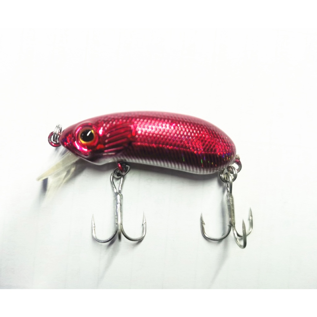 1 Pc Umpan Pancing Crankbait Bentuk Ikan Kecil Ukuran 4cm 6.7g