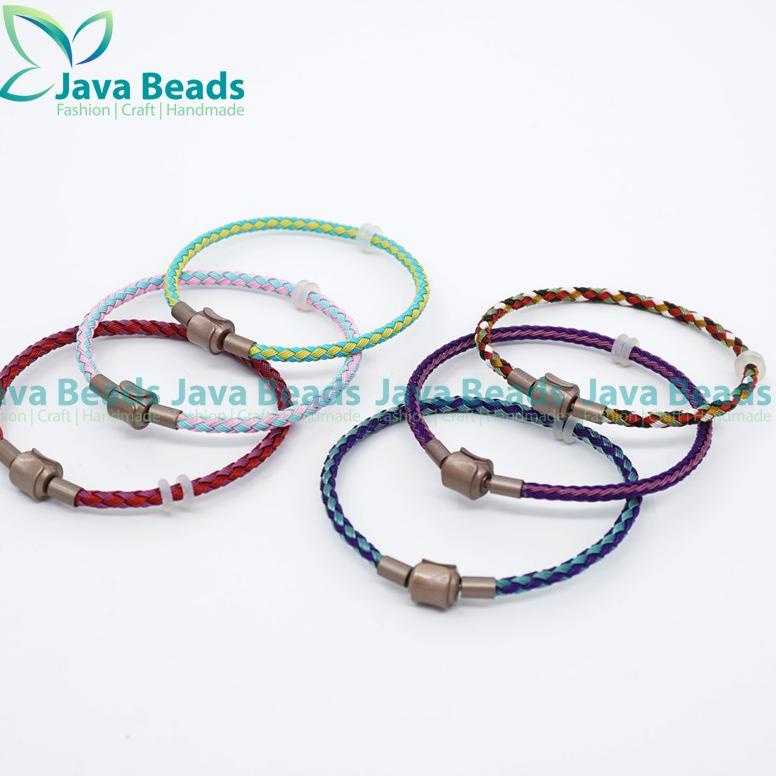 Harga Promo 7EP0C Gelang Tali Kawat Anti Air Waterproof Untuk Charm Liontin Huruf Inisial Emas Y95 B