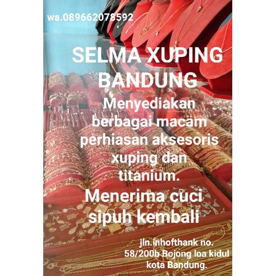 Gelang Tangan Bangle Fleksibel Wanita Titanium Xuping Perhiasan Aksesoris Fashion Lapis Emas Anti Luntur