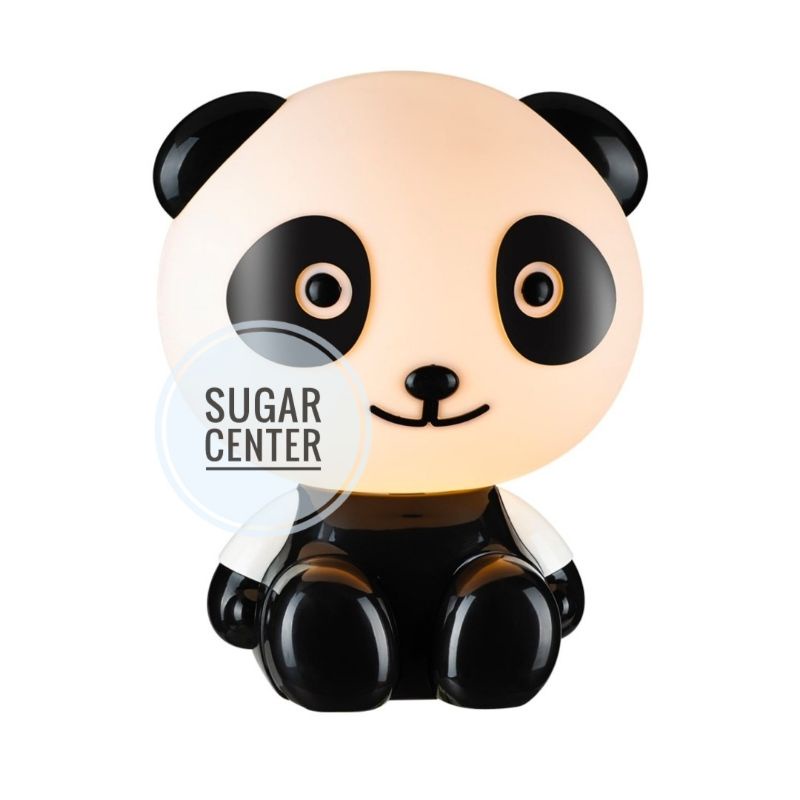Eglare Lampu Meja Panda Hitam Putih/Lampu Belajar Karakter/Lampu Meja/Lampu Baca/Lampu Meja Eglare