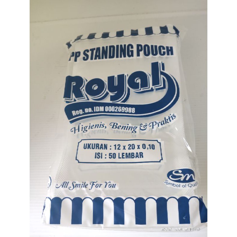 Standing pouch 12x20