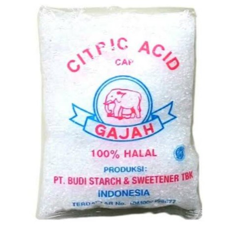 

Sitrun Citrun Asam Sitrat Citric Acid Cap GAJAH Sachet 50 gram