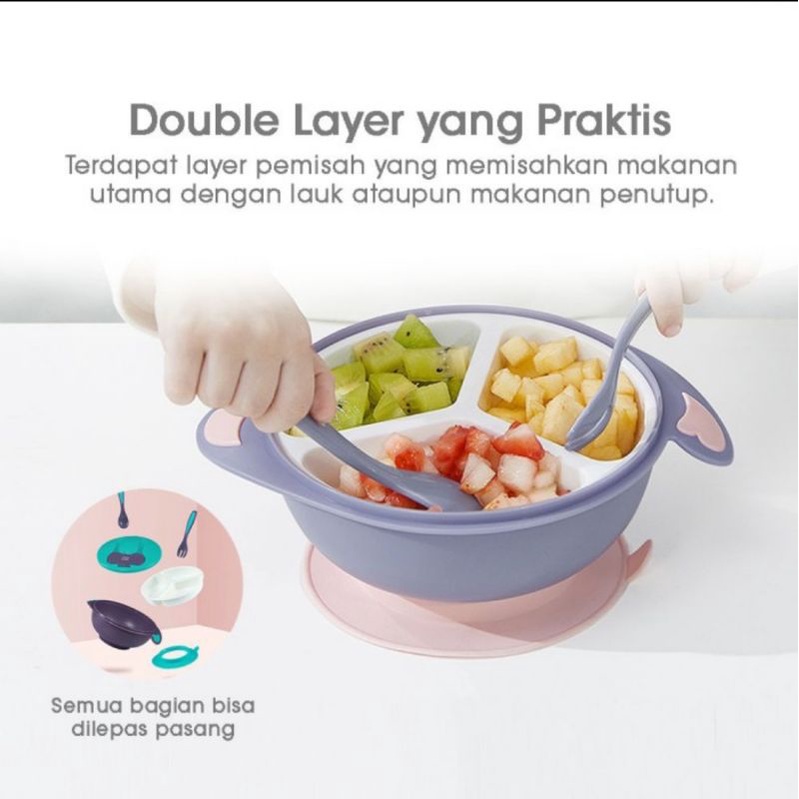 BABYCARE Baby Double Layer Bowl