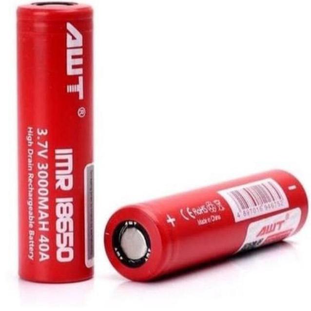 Baterai 18650 3.7V Awt Imr 40A 40 Ampere Battery Vape Vapor Pcmelebik54 Murah