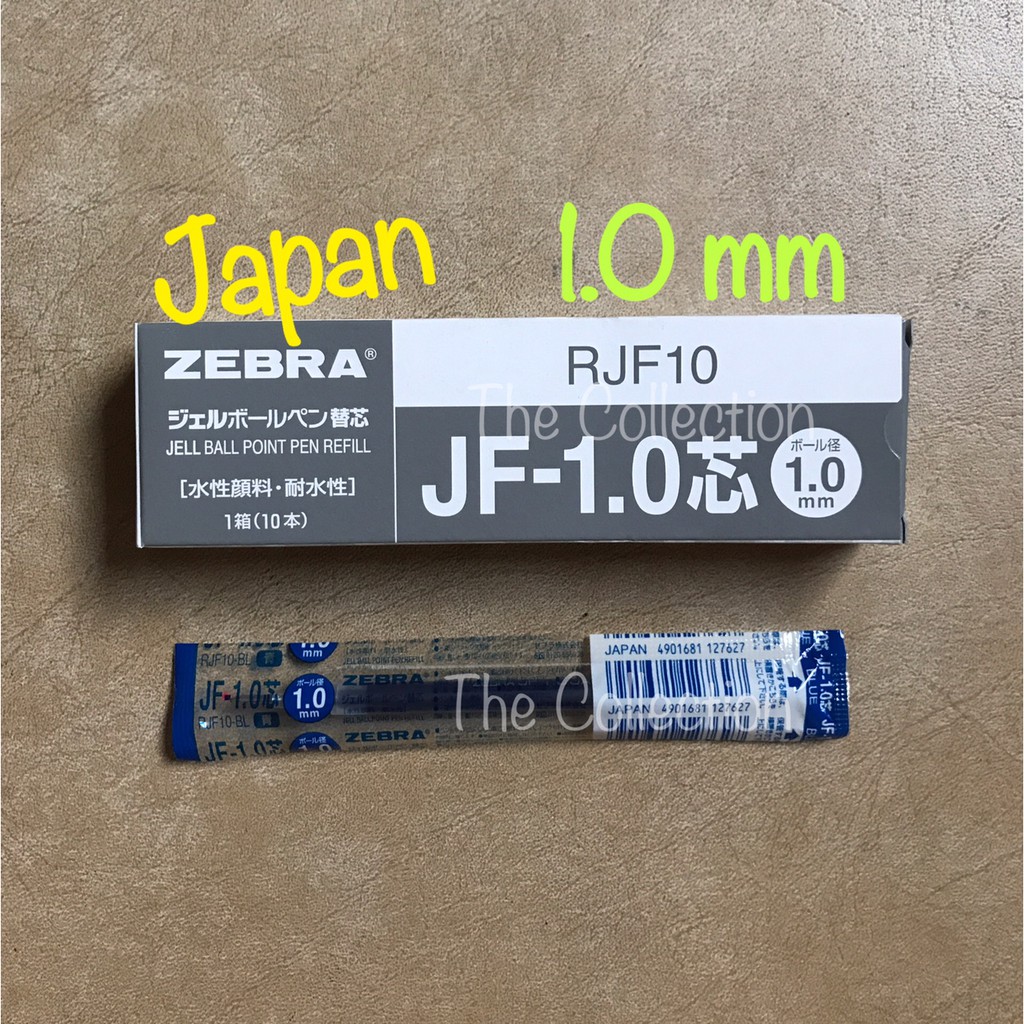 

ATK0433SR RJF10-BL BIRU 1.0 mm isi pen sarasa refill zebra JF 1,0 BLUE