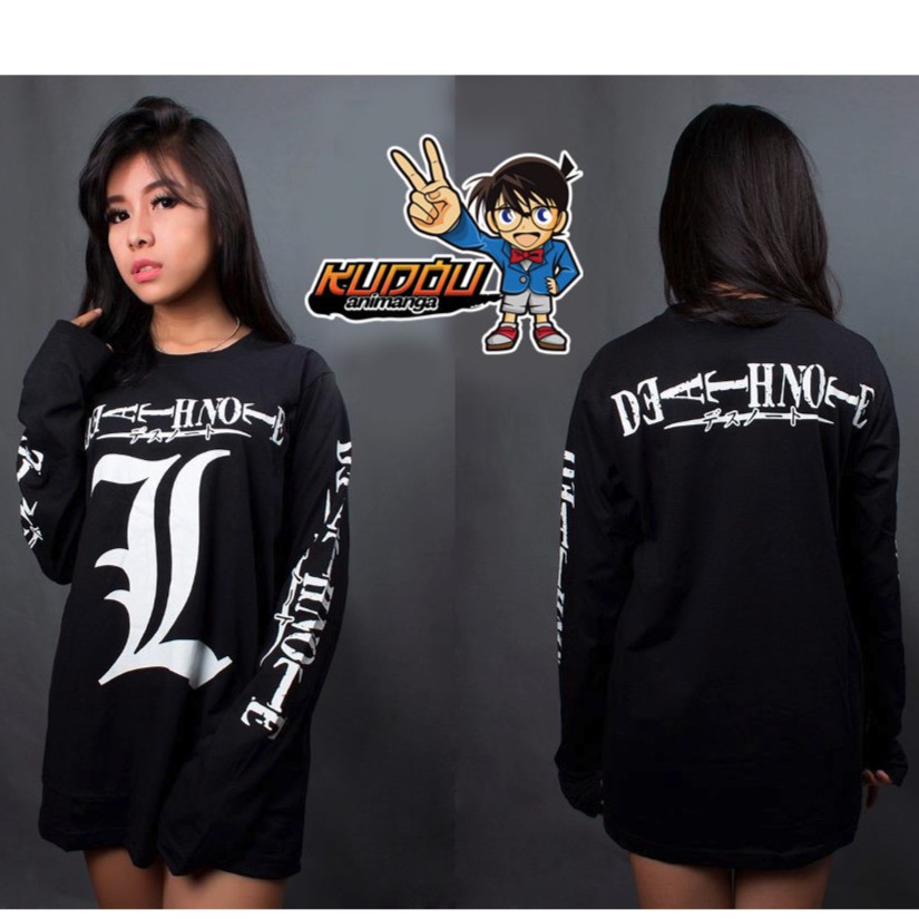 Longsleeve Anime Deathnote Black Light Yagami