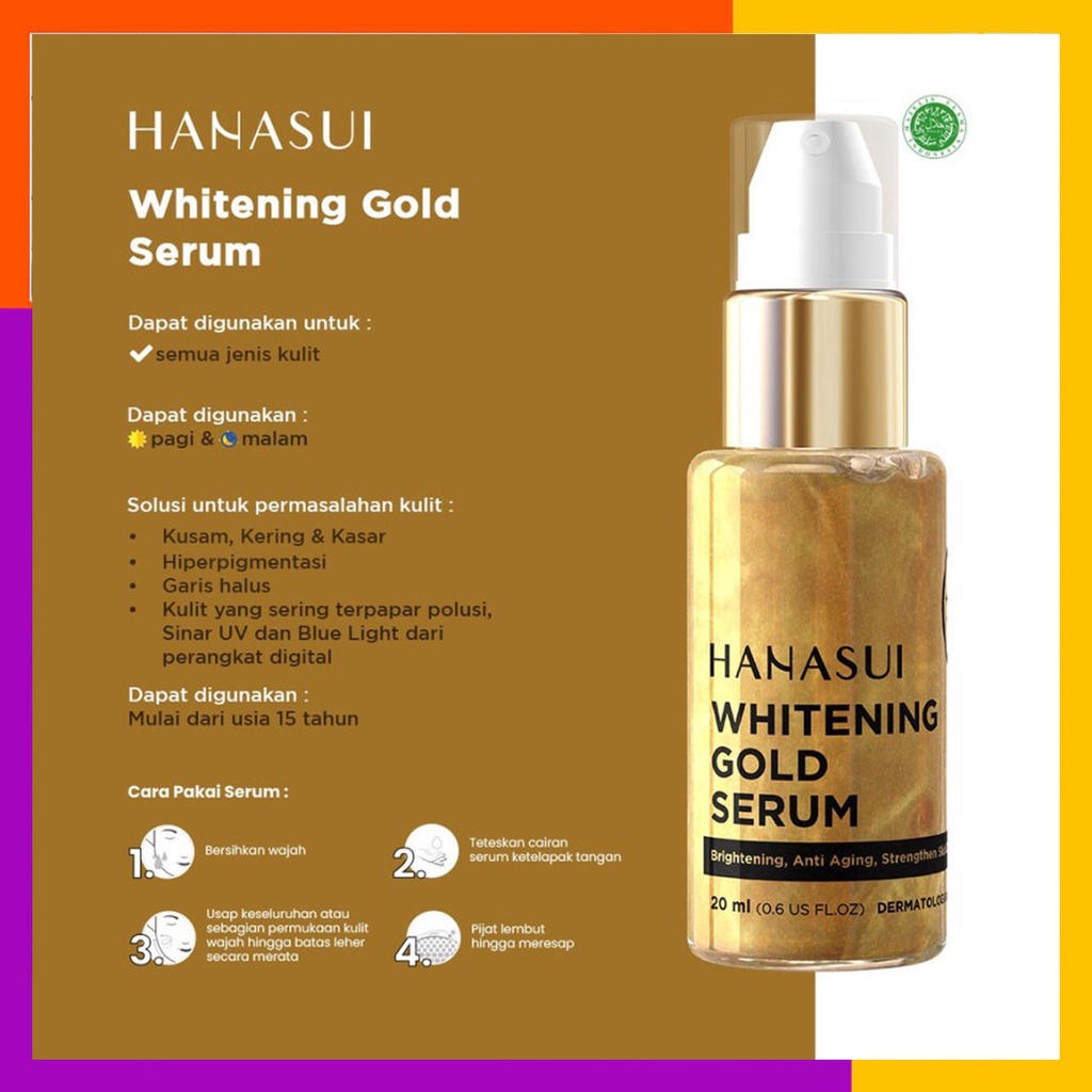 SERUM HANASUI - GOLD / Serum Wajah Glowing