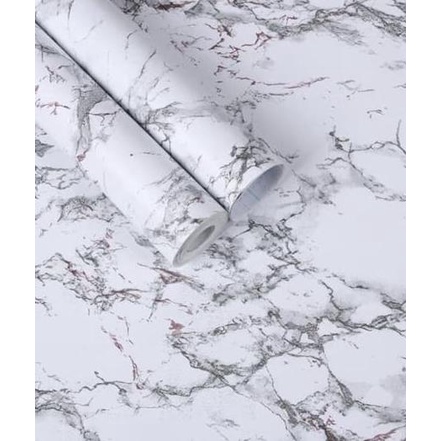 Wallpaper Dinding Minimalis motif Marmer 10m*45cm