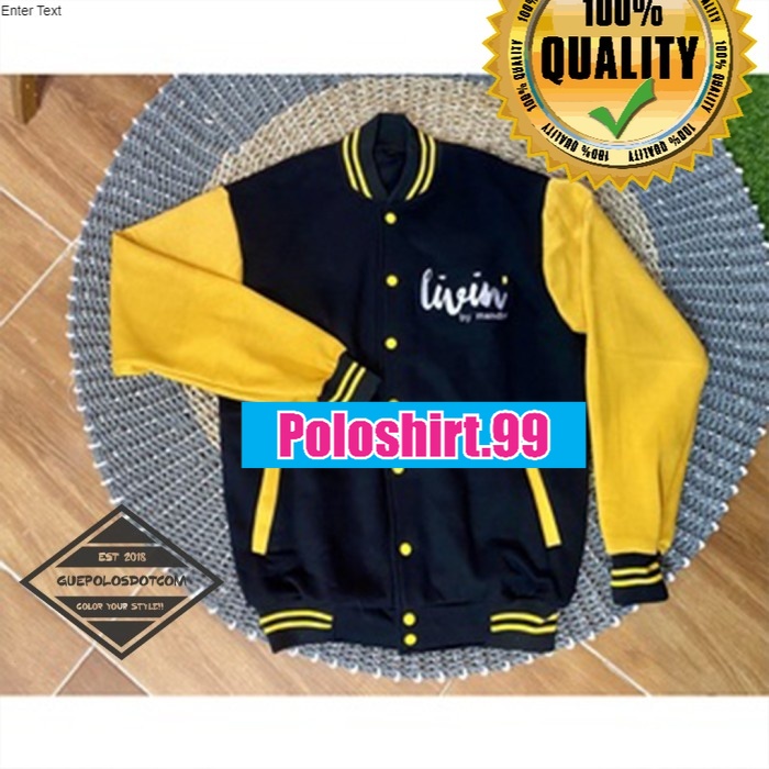 JAKET VARSITY LIVIN BY MANDIRI - JAKET BASEBALL PERBANKAN LIVIN TYPE 1
