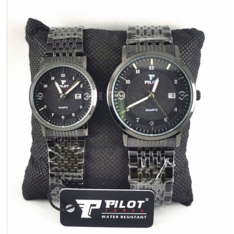 Jam tangan Couple Pilot Rantai original wateresitant