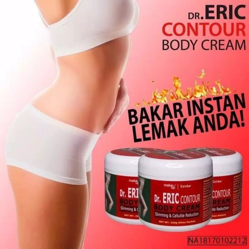 cream pelangsing badan tercepat ERIC CONTOUR BODY CREAM 250g