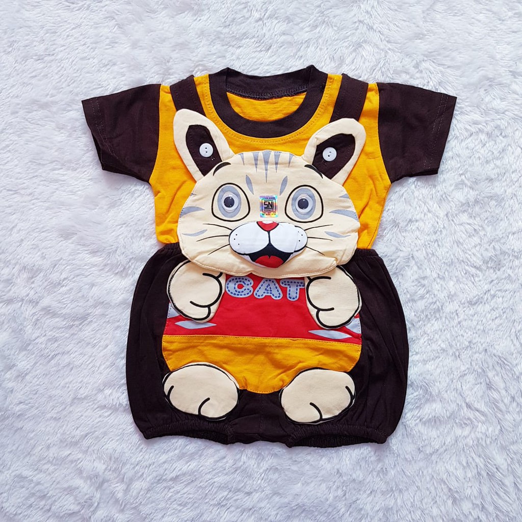 COD Jumper Bayi / Baju Kodok Motif Cat Baby Alicia