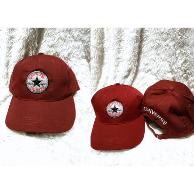 SM - Topi Baseball Converse Pria Polos Sport Hitam Premium Lokal Bandung Grosir Vintage