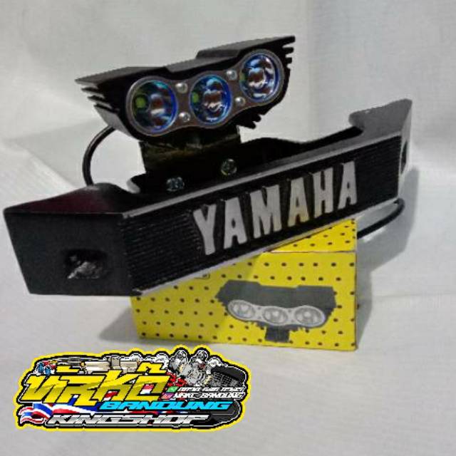 Lampu led rx king 3 mata +kumis yamaha ( WAJIB PAKAI AKI / ARUS DC )