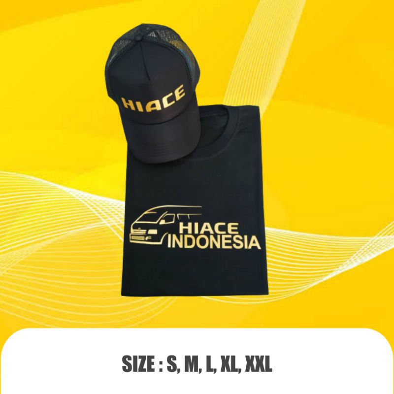 KAOS HIACE INDONESIA GRATIS TOPI
