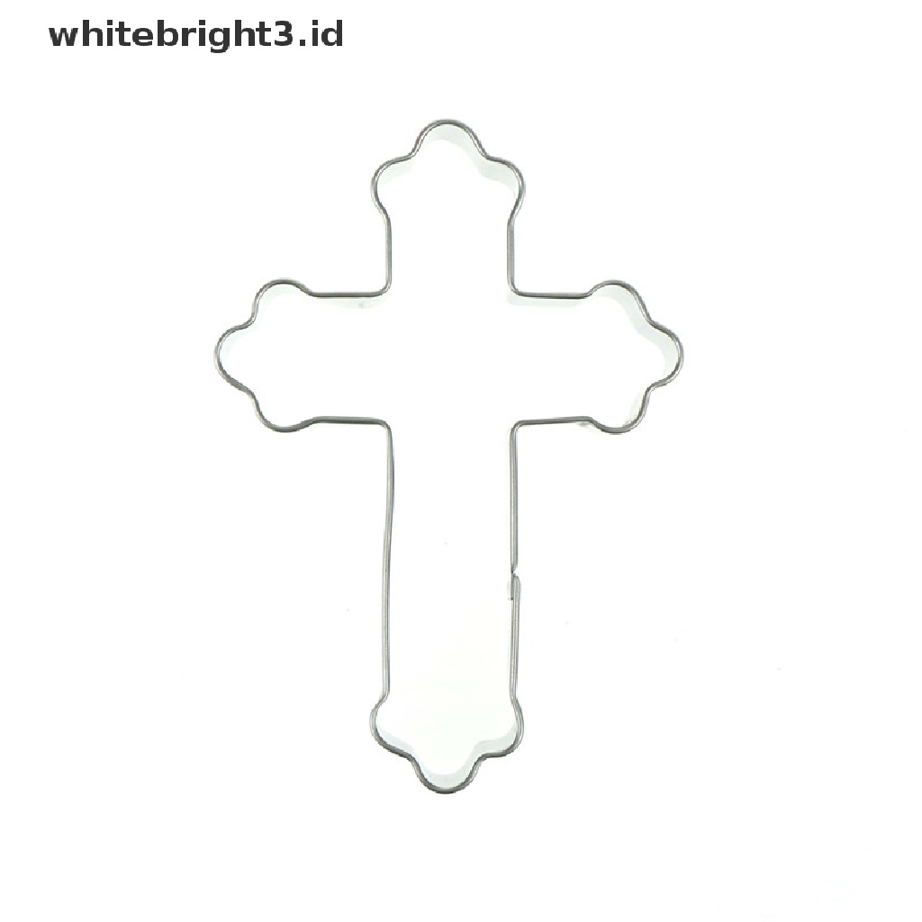 (whitebright3.id) Cetakan Kue / Biskuit Bentuk Salib halloween Bahan stainless steel